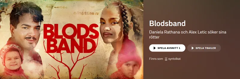 Ett sökande efter rötter – Blodsband på SVT